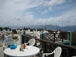 Restaurant at the top of the hill above the Baths